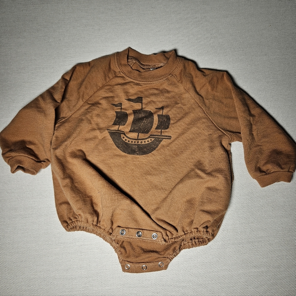 Rylee + Cru bubble sweatshirt romper